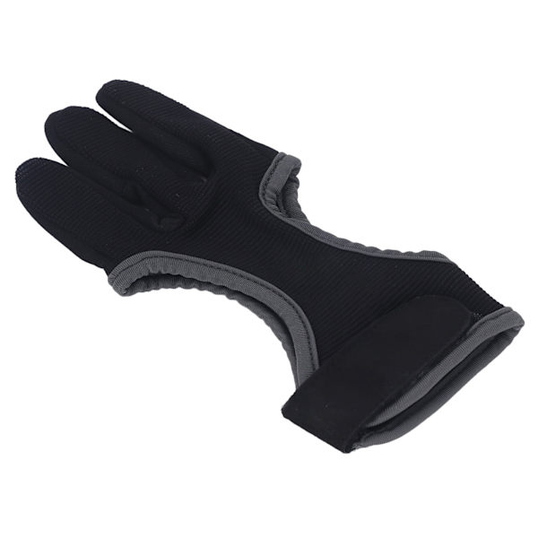 Archery 3 Finger Glove Dragsträng 3 Finger Guard Protection Tab för Traditional Recurve Bow L