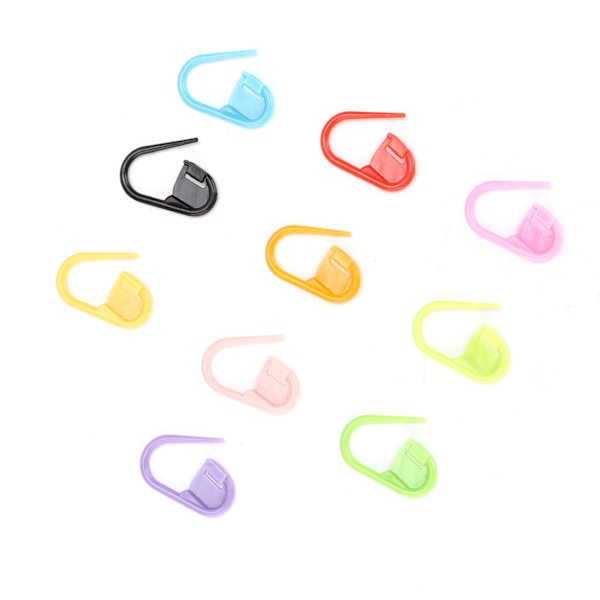 1000 st stickmarkörer Plast Färgglada slitstarka virkklämmor för stickning DIY Craft