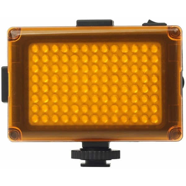 Mini LED-videoljus på kamera Bi-Color 3200K/5600K 0-100% Steglös Dimbar 1800LM Ra97 + 104 Lamp Beads Cold Shoe Expansion, Modell: Flerfärgad