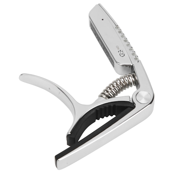 Guitar Capo Tuner 2 i 1 Zinklegeret Indbygget Opladningsbart Batteri RGB LED Display GT-100 (Sort)