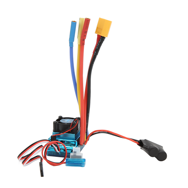 120A RC Børsteløs ESC Programmerbar Vandafvisende Støvbestandig 9-niveau Acceleration XT60 Stik ESC til 1/10 1/8 RC bil