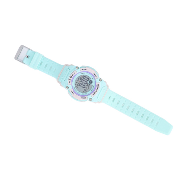 Digital Chronograph Børn Student Vandafvisende Sport Multifunktionel Elektronisk Ur Reseda