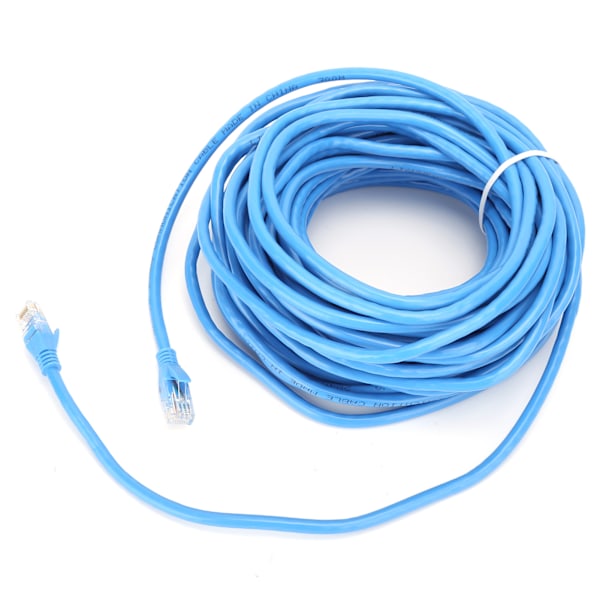Netværkskabel Gigabit RJ45 Ethernet LAN Patch Cord Iltfrit Kobber Blå Computer Jumper Wire 20 meter/22yd