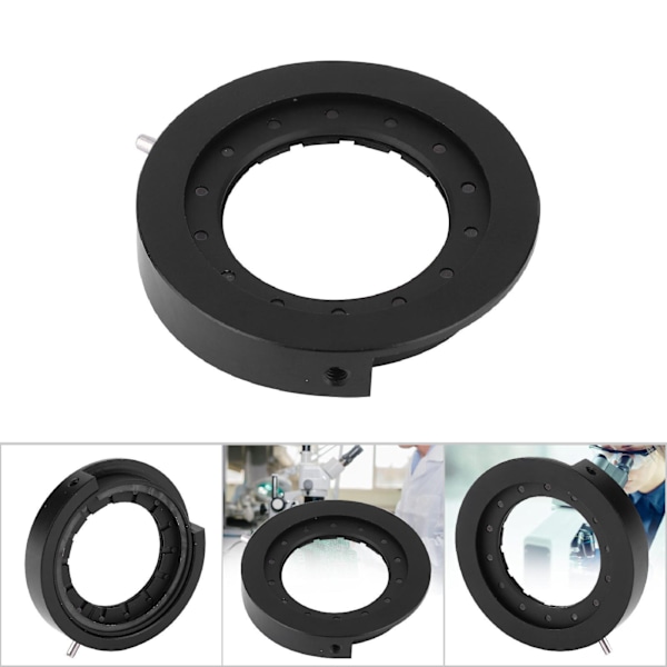 Microscope Iris Adapter Aperture Justerbar lins optiskt diafragma för MicroscopeSK25 med bas