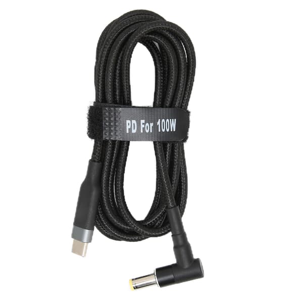 Laptop Opladerkabel DC Strømstik Konverter Kabel TypeC PD Opladerkabel (1,5 m)