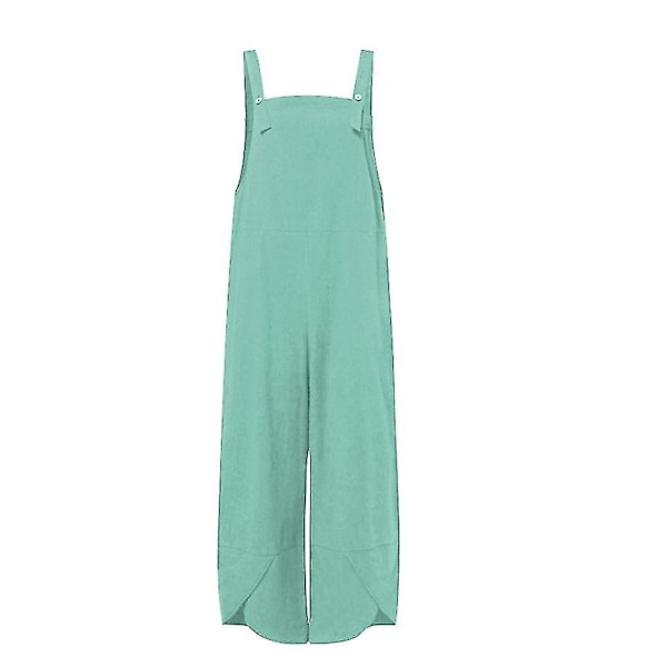 Damer Sommer Efterår Dungarees Cami Top Overalls Jumpsuit, Søblåt