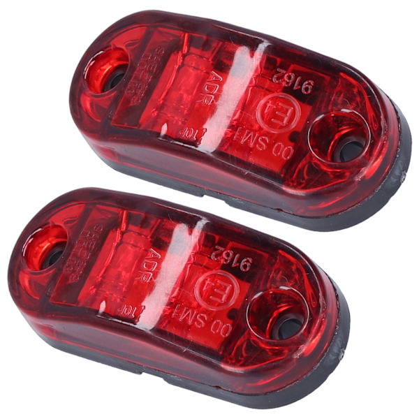10-30V 2LED sivuvilkkuvalo Kirkas suuntavilkkuvalo autoihin Kuorma-autoihin Perävaunuihin Matkailuautoihin Punainen