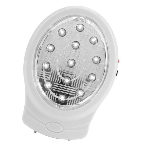 13 LED oppladbart hjemmenødlys automatisk strømbruddslampe (US-plugg)