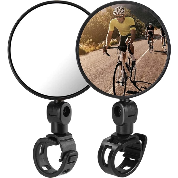Roterbare konvekse speil Universalt sykkelstyre bakspeil