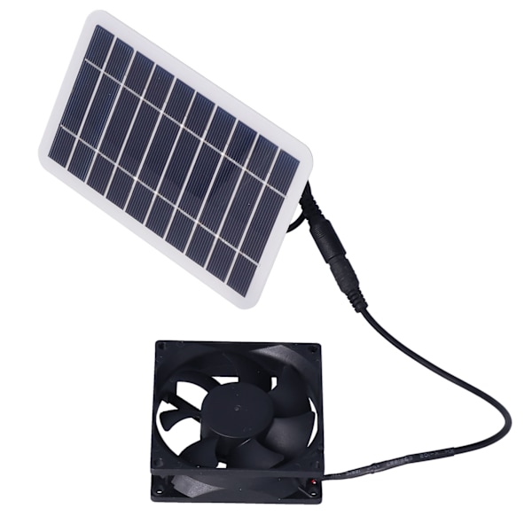 2,5W solpanelventilator Solventilator til husdyravl for udendørs plantning