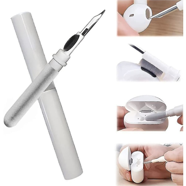 Ny 2023 Earbud Cleaning Pen Hovedtelefonrengøringsbørste til Airpods Opladeretui til dental hovedtelefoner