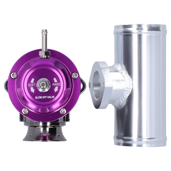 Aluminium Billet Turbo Blow Off Ventil 2,5-tums flänsrör TypRS Universal SDDBOVGRSBL FPG250 (lila)