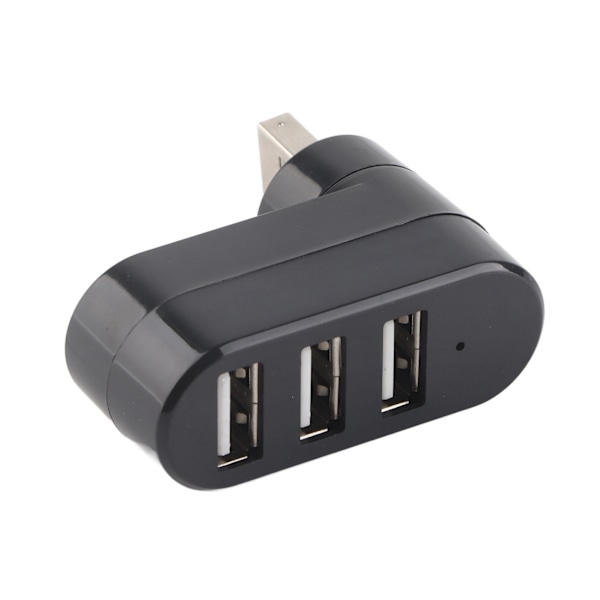 USB-jakaja Mini Kannettava Inline Usb 2.0 Telakointiasema 3 Portin Jakaja 180° Kierto Laajennuskeskus