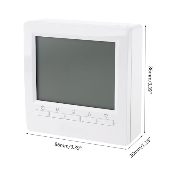 Elektronisk digital termostat med LCD-skærm Væghængt Smart Termostat Gulvvarme Temperaturregulator
