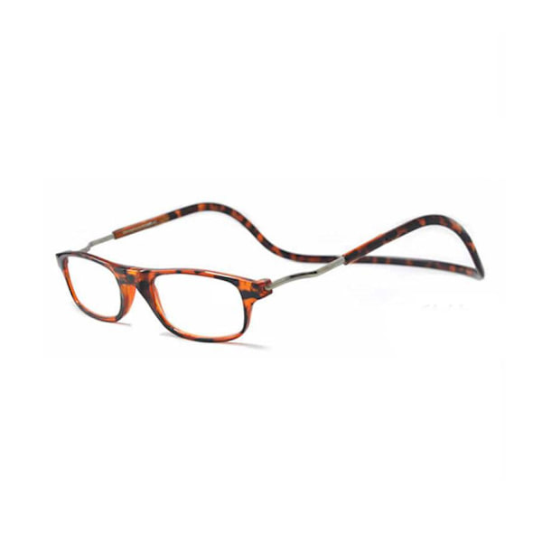 【NX】Smart Reading Glasses with Magnetic Leopard Pattern Leopardmönstrat +3.5