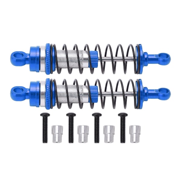 RC främre bakre stötdämpare som minskar vibrationer RC-delar i aluminiumlegering för Latrax Teton 1/18 Blå