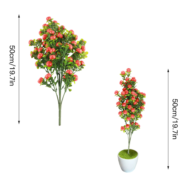 Appelsintræ med potte Simulering Frugttræ Falske planter Kunstige planter