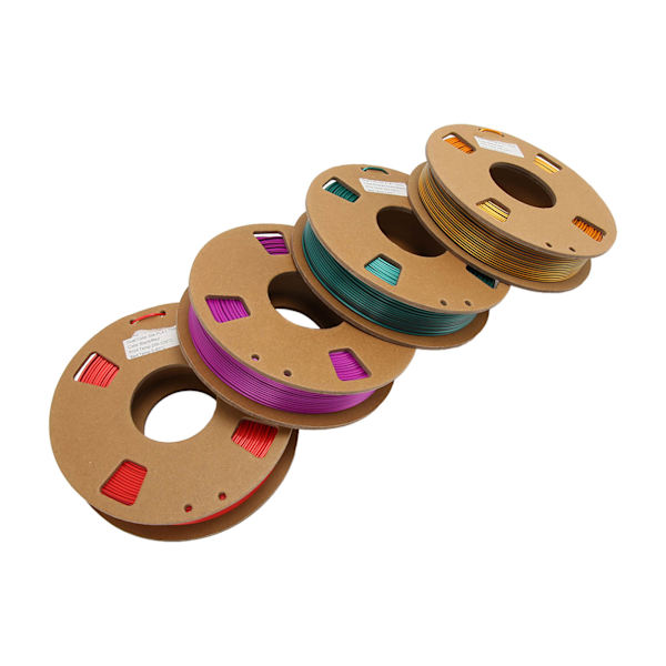 4 stk 3D-printerfilament Dual Color 1,75 mm 8,8oz Nettovægt 200 til 220 Celsius PLA-filament til 3D-påfyldningsudskiftning