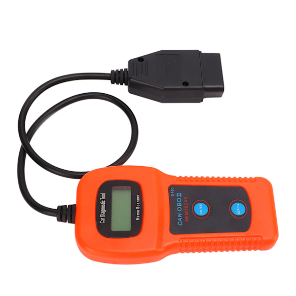 U480 bil OBD2 diagnostisk skanner LCD-skärm 10‑12V DC Universal Engine Code Reader Tool