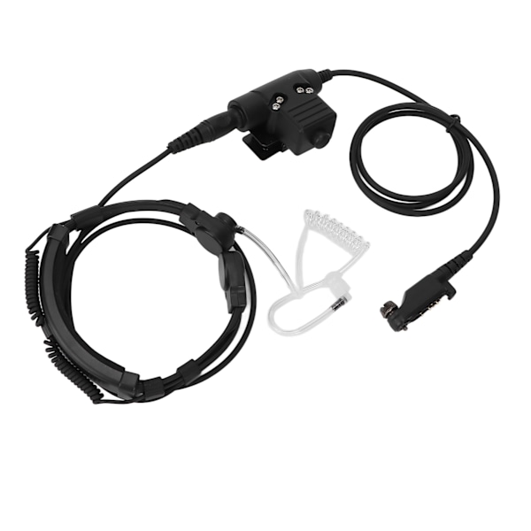 Halsmikrofonheadset 7,1 mm Teleskopisk U94 PTT hörsnäcka för PD600 PD602 PD605 PD662 PD665 PD680 PD682 PD685 X1p X1e