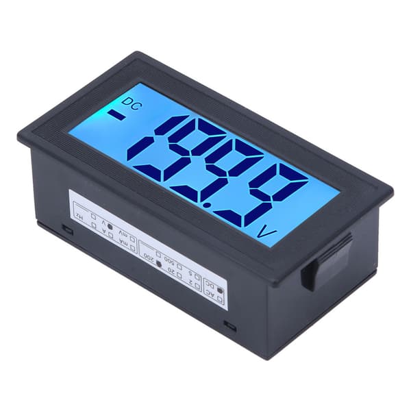 YB5135DB DC Digital Voltmeter LCD Display Spændingsmåler AC100-240V Strømforsyning DC 0-200V
