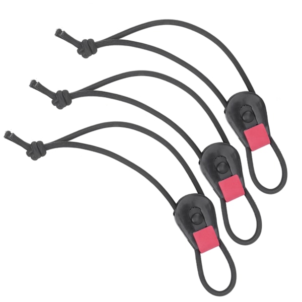 3 stk Fiske Stang Hurtigkobling Knyttekoppling for stangstativ Organizer Elastiske snorer