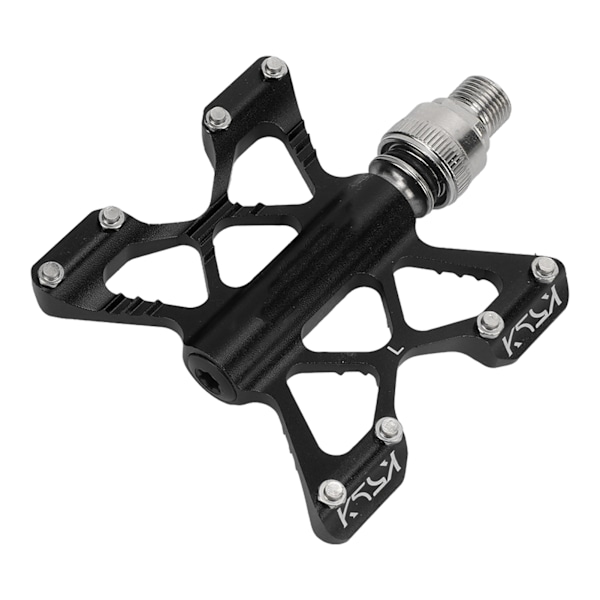 1 par LP Litepro K5 Cykel Hurtigudløsningspedaler Aluminiumlegerings Cykellagerpedaler til Road Mountain Folding Bikes Sort