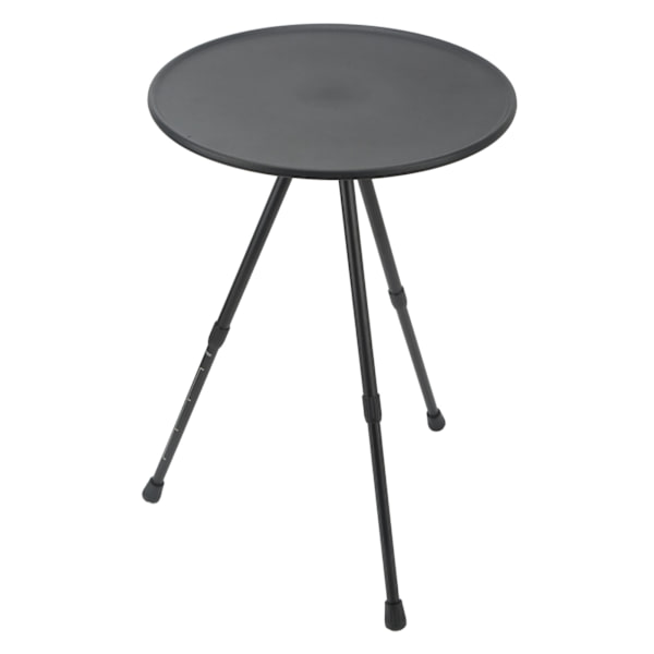Fällbart camping runt bord aluminiumlegering Lyftbart bärbart picknick campingbord för självkörande husbilsutrustning matt svart