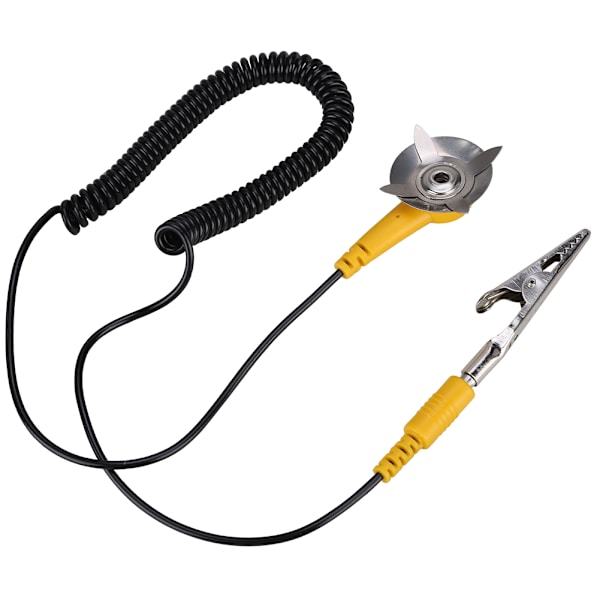 Antistatisk jordkabel PVC PU-material Antistatisk elektricitetstråd med krokodilklämma
