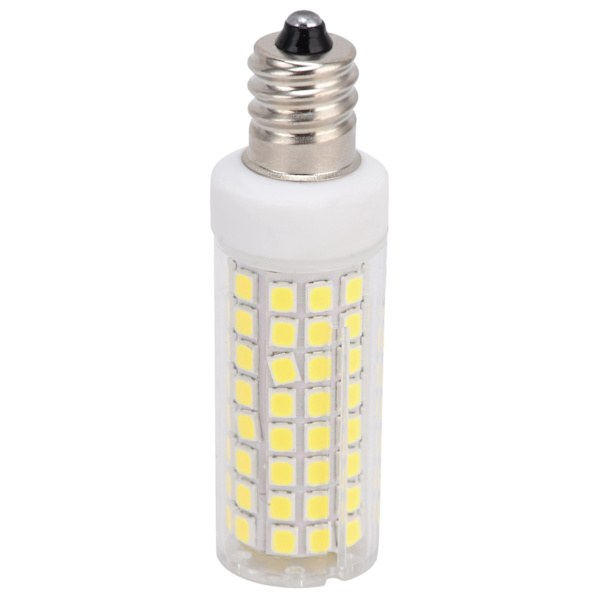 E12 102LED-pære 1000LM Majspære Dæmpbar lyskilde til bordlamper Lysekroner 220V 12W Koldhvid