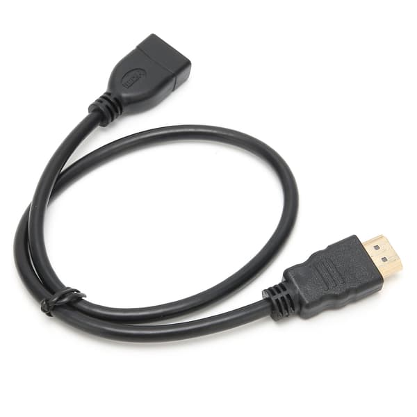 50 cm Förlängningskabel Hane till Hona HD Multimedia Interface Ljudomvandlarkabel
