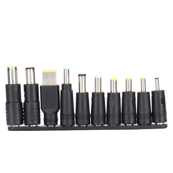 10 stk. DC-stik 5,5 mm x 2,1 mm bærbar kompakt ABS-materiale Bred kompatibilitet DC-adapter