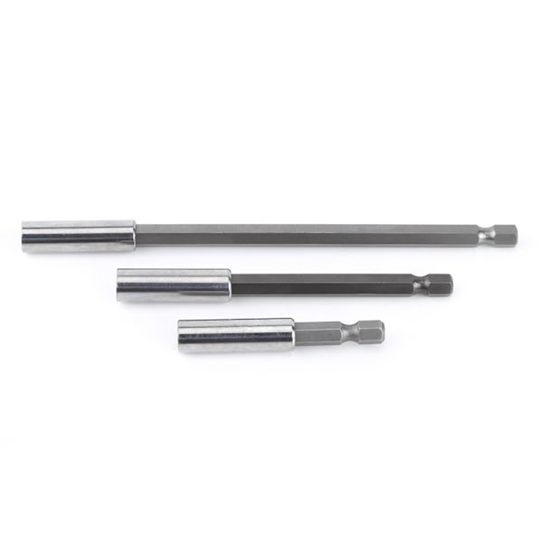 3st elektrisk borrskruvmejsel förlängningsstång magnetisk bitshållare 1/4" skaftverktyg
