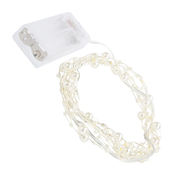 String LED Imitation Perlelys Wire Fairy Lights til møbler/seng/vindue/trapper