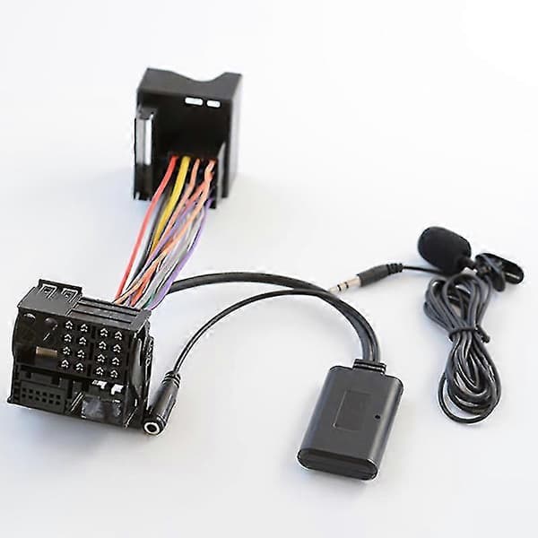 Ford 6000 CD -auton Bluetooth 5.0 Aux-kaapeli mikrofonilla - Handsfree-adapteri[NX]
