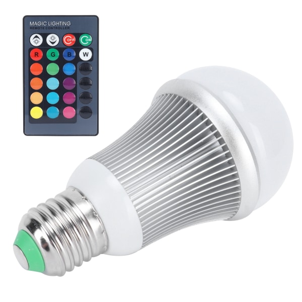 5W E27 RGB LED-pære Fjernkontroll RGBW fargeskiftende lampe for KTV Bar Club 85-265V