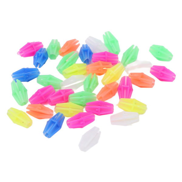 36st Bike Wheel Eker Pärlor Plast Barn Cykel Eker Färgglada Pärlor Clips Cykeldekoration Tillbehör Långa pärlor