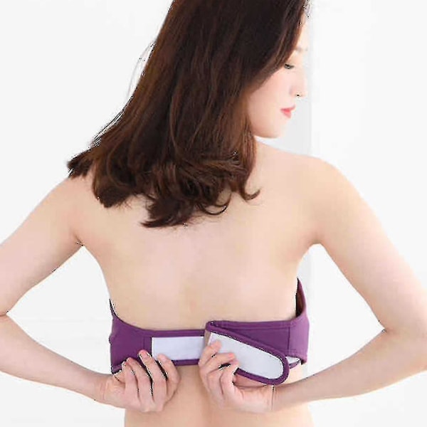 Electric Chest Enlarge Massasjer Brystforsterker Booster Varmebryststimulator Purple Plug in