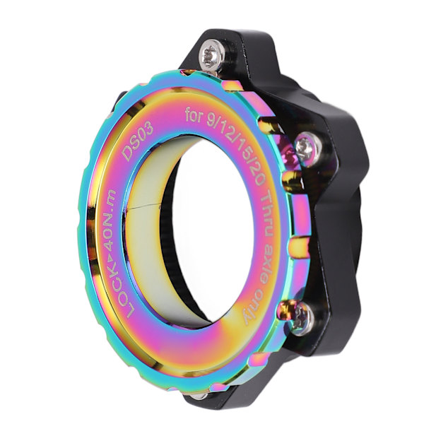 MEIJUN Centerlock til 6-bolt adapter Låsering Aluminiumlegering akselnavadapter til gennemgående akselnav Multicolor