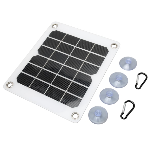 5V 20W Monokiteinen Aurinkopaneeli Turvallinen USB-Lähtö Kannettava Aurinkolatauspaneeli Autolle Veneelle RV-Ajoneuvolle Puhelimelle