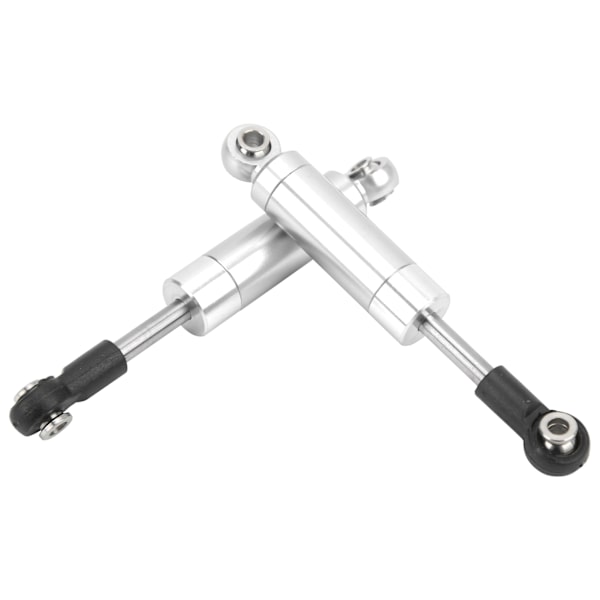 2 stk RC 72mm fjedrløse støddæmpere i legering til TRAXXAS SLASH 2WD 1/10 RC bil Sølv