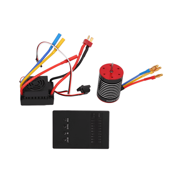 F540 3300kv Børsteløs Motor 60A Vandtæt ESC Programmeringskort Combo Kit til 1/10 Fjernstyret Bil