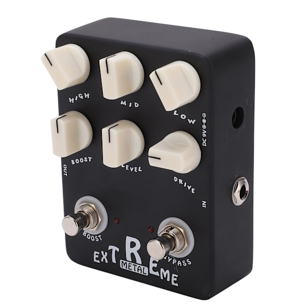 Metall Distortion Effektpedal 3-bånds EQ Lav Mellom Høy Gain Bypass for elektrisk gitar JF‑17