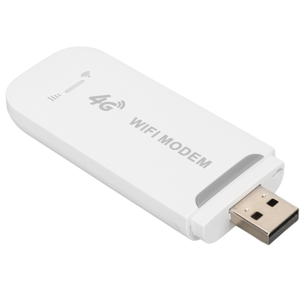 4G LTE trådløs router 150 Mbps Støtter 10 brugere USB-interface Bærbar WiFi-modem til Tablet Laptop Hvid