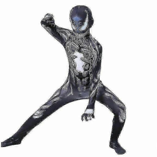 Barn Venom Spider-Man Superhelt Cosplay Kostyme - DSW 120cm Black