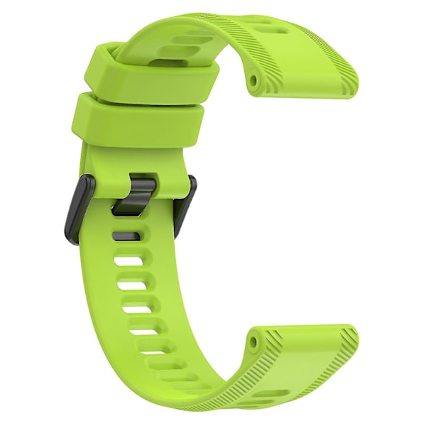 Garmin Forerunner 955/935/Descent G1 22mm Twill Silikon Urrem - Gulgrøn