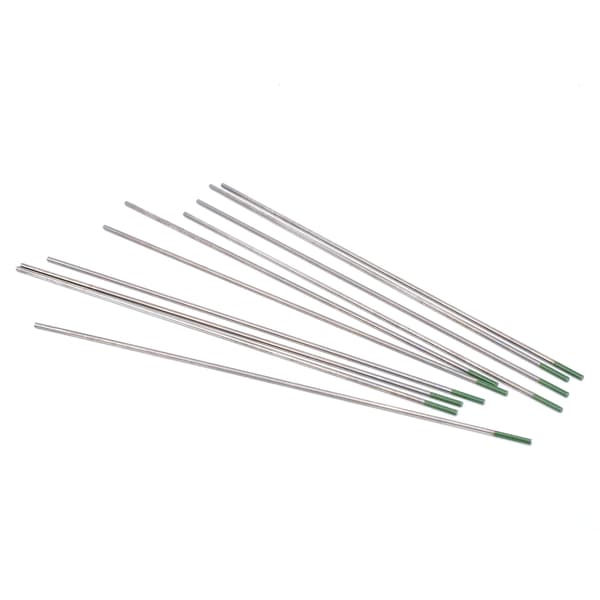 10 stk. wolfram-elektroder TIG-svejsning Argon Arc Pure Needle Grønt hoved WP 1,6mmx150mm