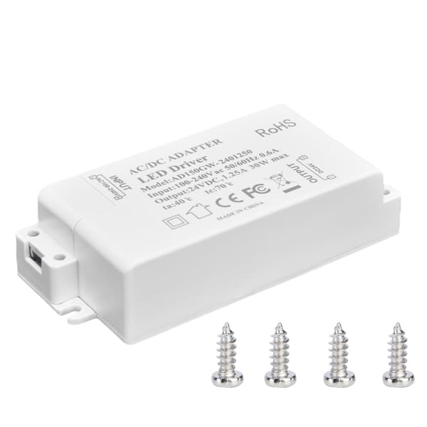 30W DC 24V 1,25A LED-driver konstant spænding Professionel LED-lystransformator AC 100-240V