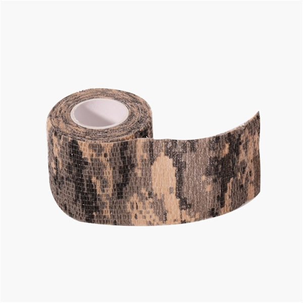 Camo Elastisk Utomhus Kamouflage Bandage 15cmx4.5m Svart
