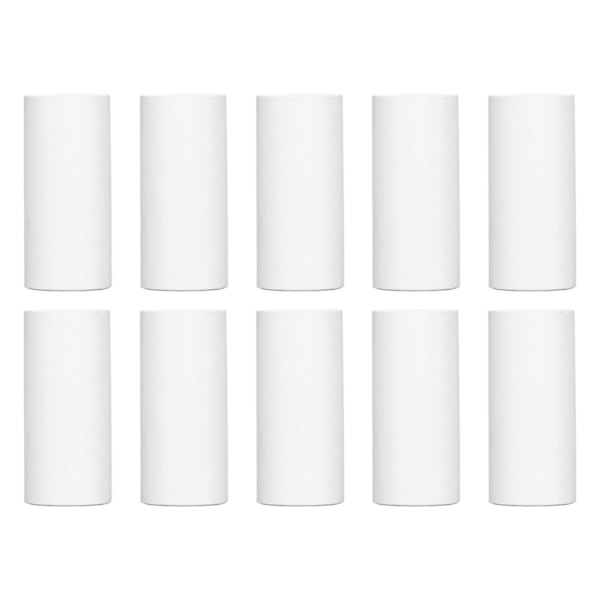 10 stk. Utskrivbare Papirruller Hvite Utskrivbare Termosensitive Tykke Papir Termisk Papirruller for Liten Skriver